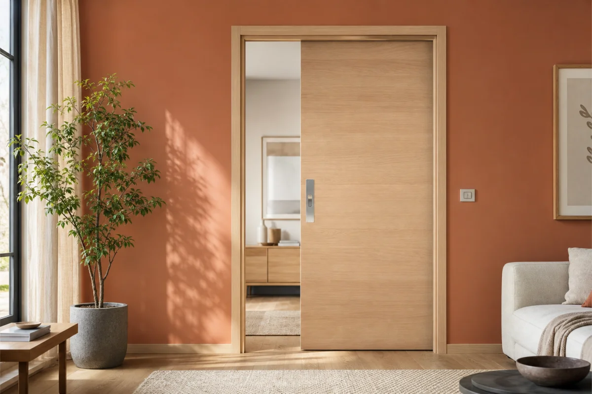 portes coulissantes avec serrure